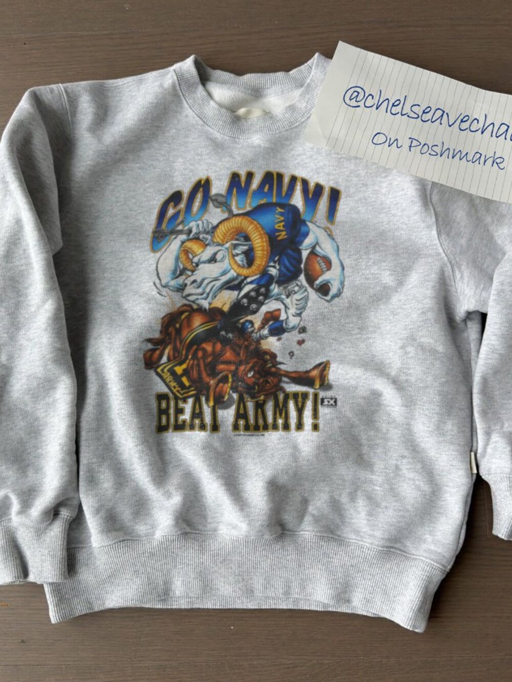 Vintage Go Navy beat Army Football Sweatshirt Retro Football Shirt For Men Women
